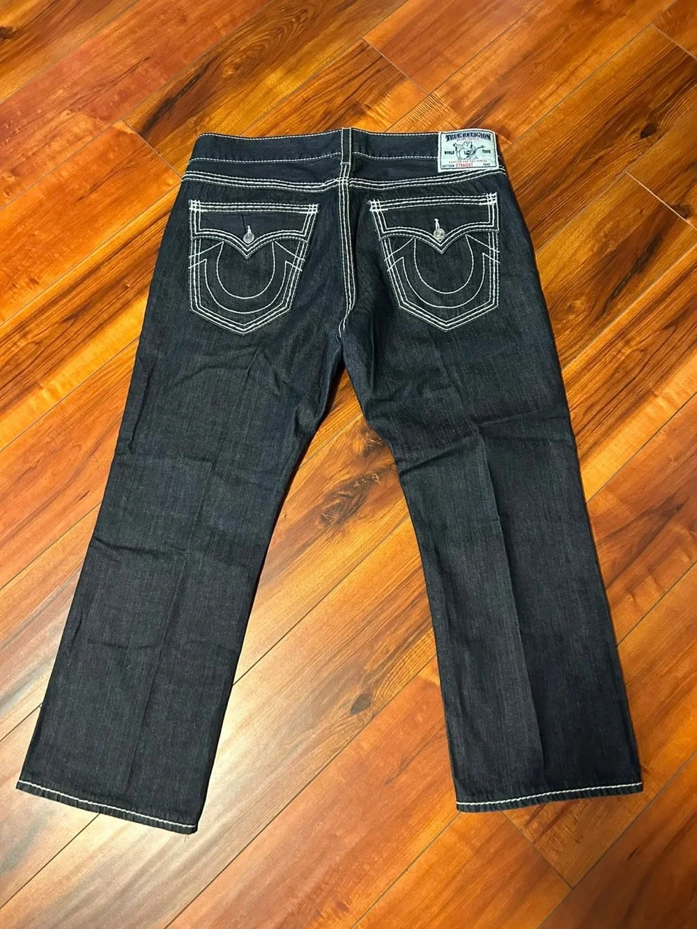 True religion dark wash jeans straight leg